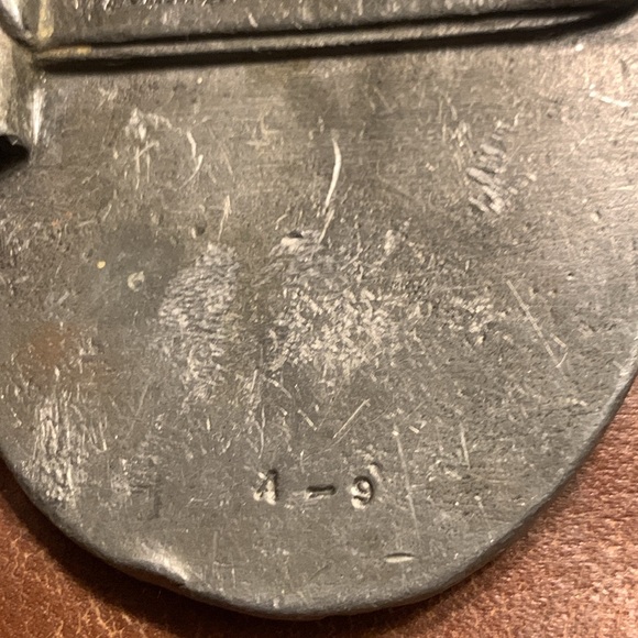 HUGE BOLD EDWARDIAN CAST METAL BELT BUCKLE LEDA AND THE SWAN MYTHOLOGICAL - Picture 8 of 12